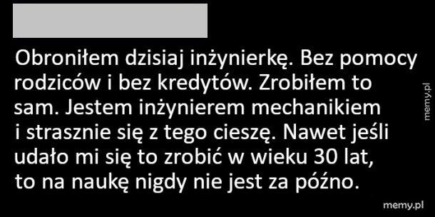 Na naukę nigdy za późno