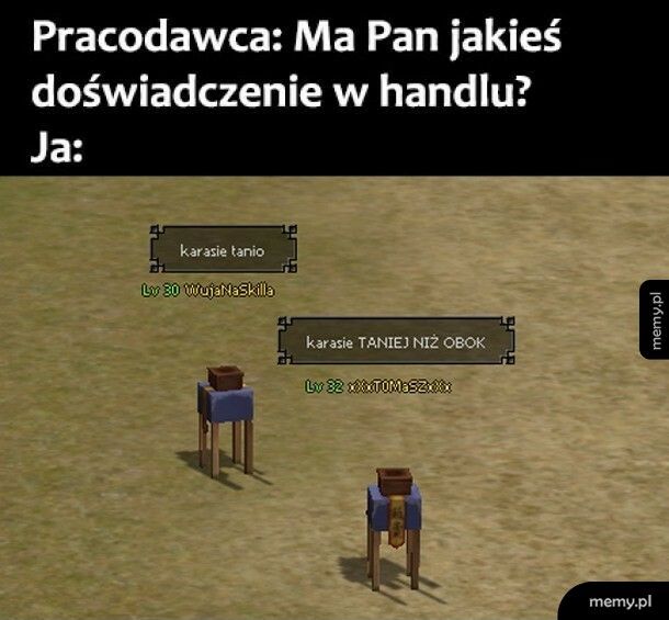 Doświadczenie w handlu