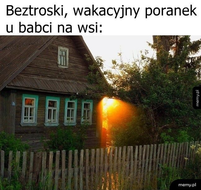 Beztroski, wakacyjny poranek