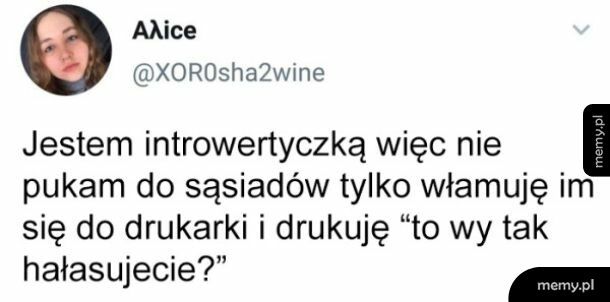 Z życia introwertyka