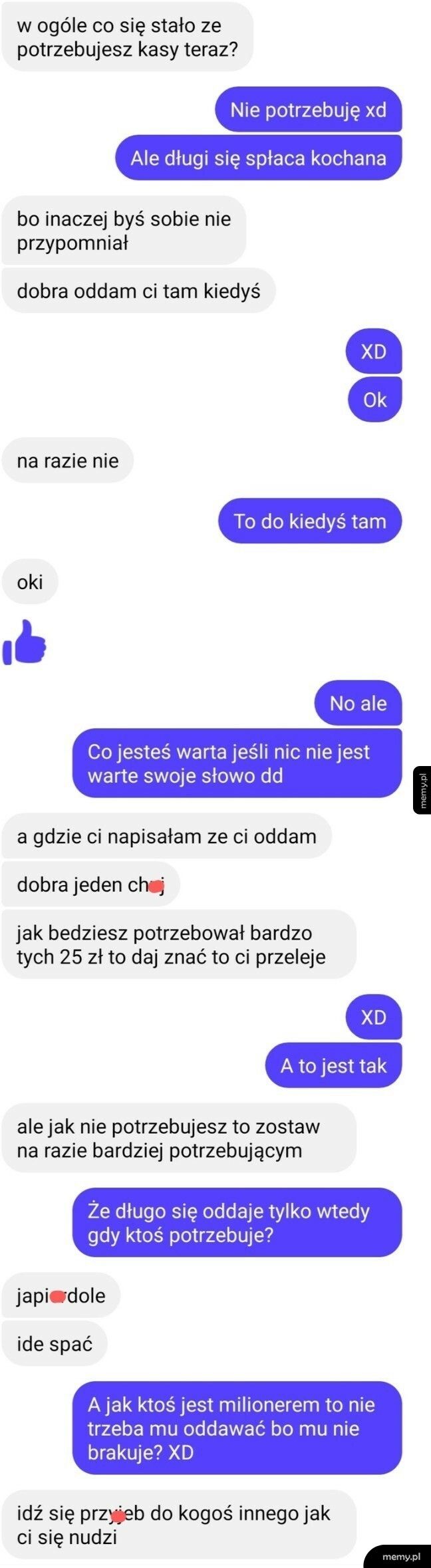 Dobry zwyczaj, nie pożyczaj