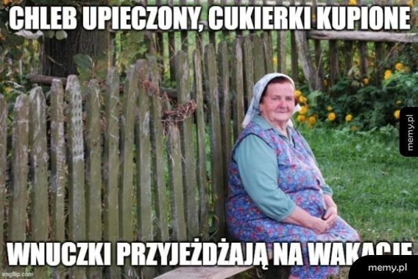 Babcia czeka na wnuczków