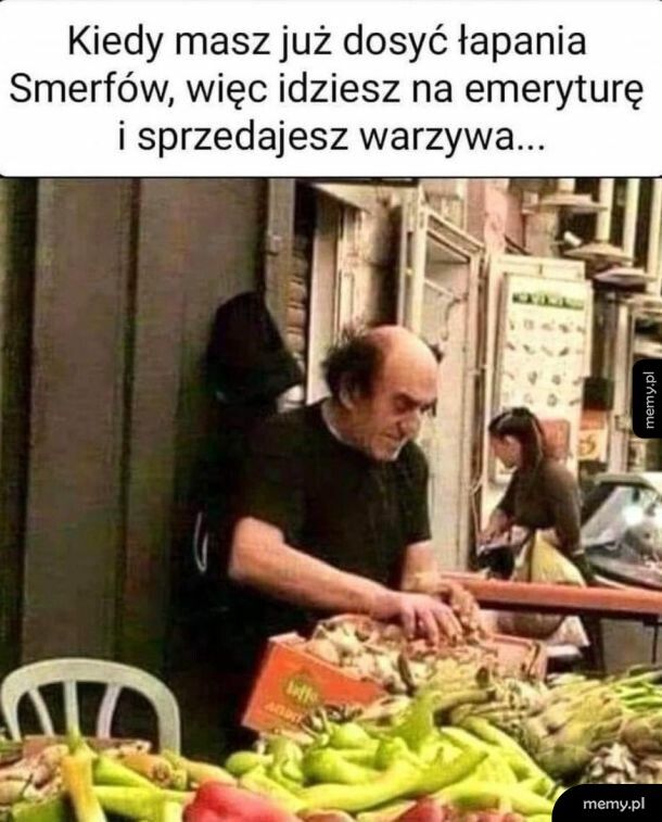 Gargamel zabrał się za uczciwą pracę