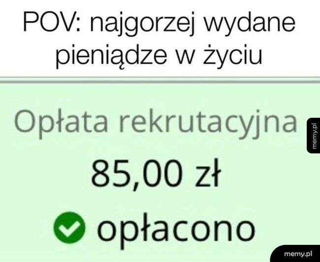 Opłata rekrutacyjna