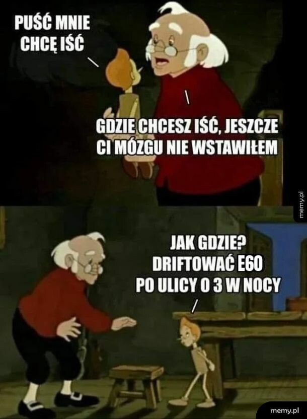 Bardzo mały wacek robi brum brum