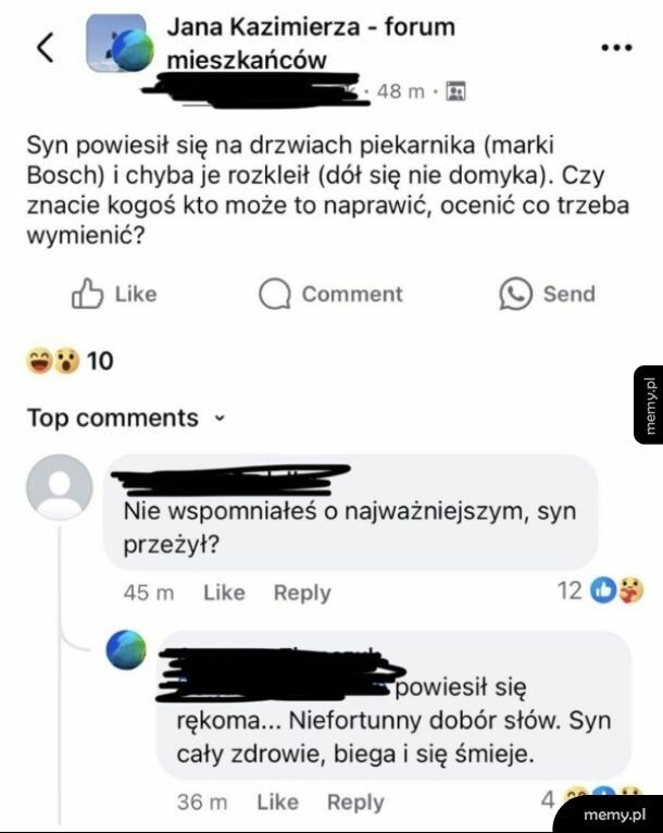 Niefortunny dobór słów