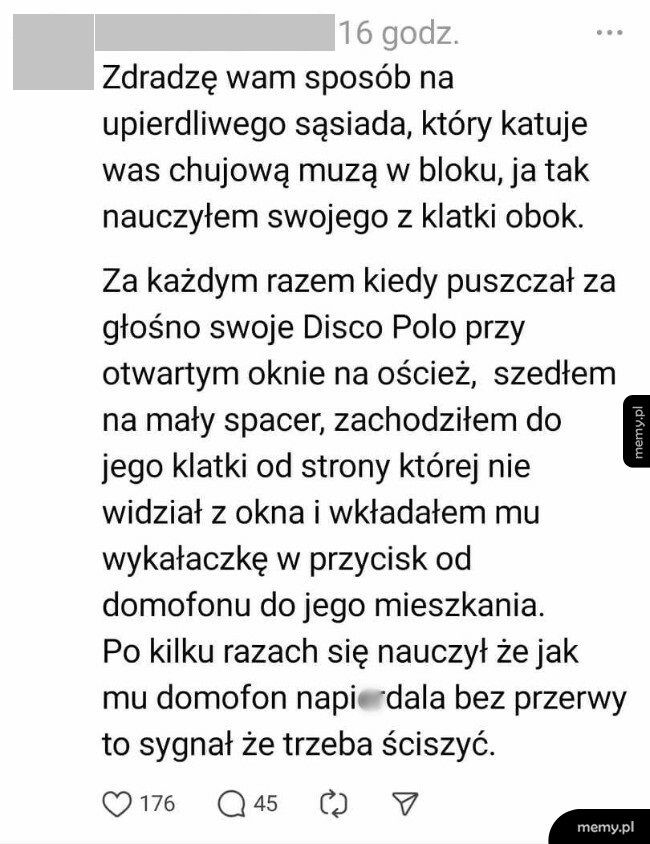 Sposób na upierdliwego sąsiada