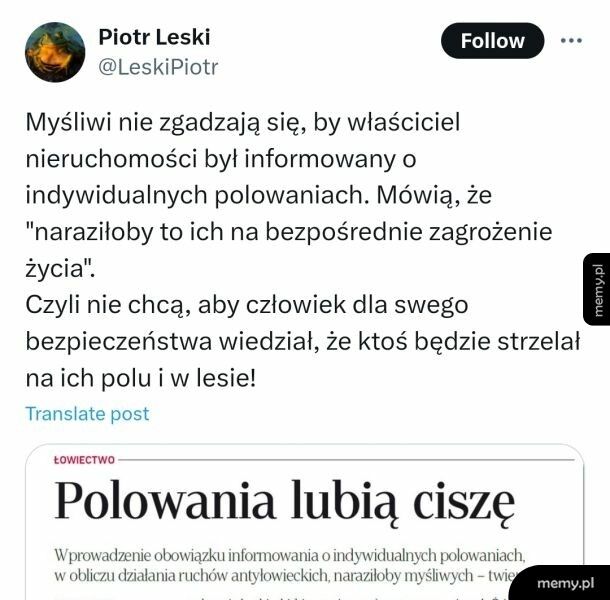 Myśliwi ponad prawem