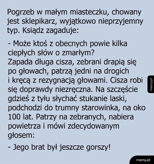 Kilka słów o zmarłym