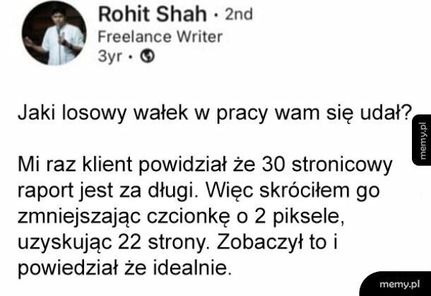 Wałek w pracy