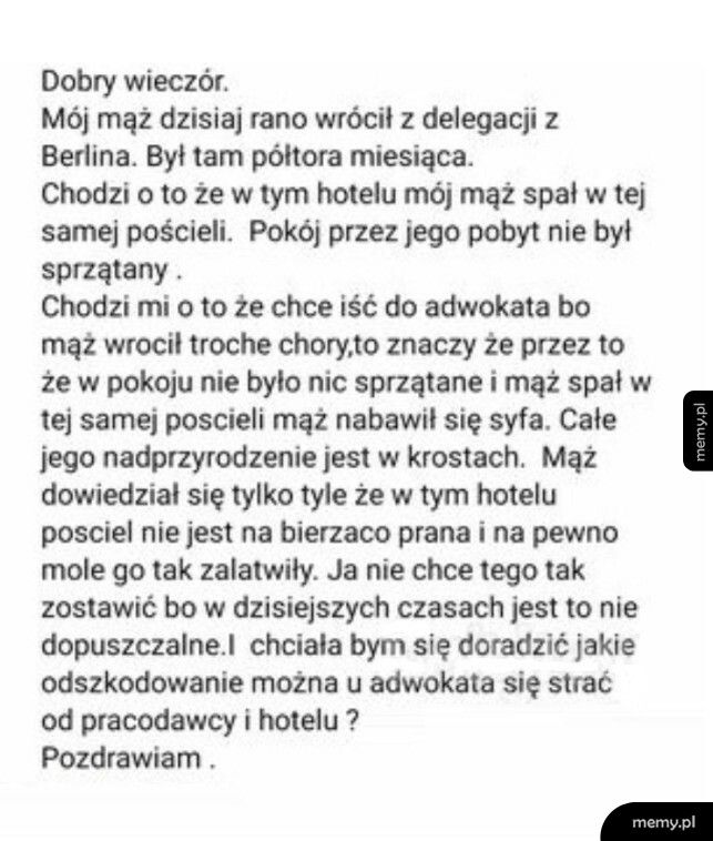 Powrót męża z delegacji