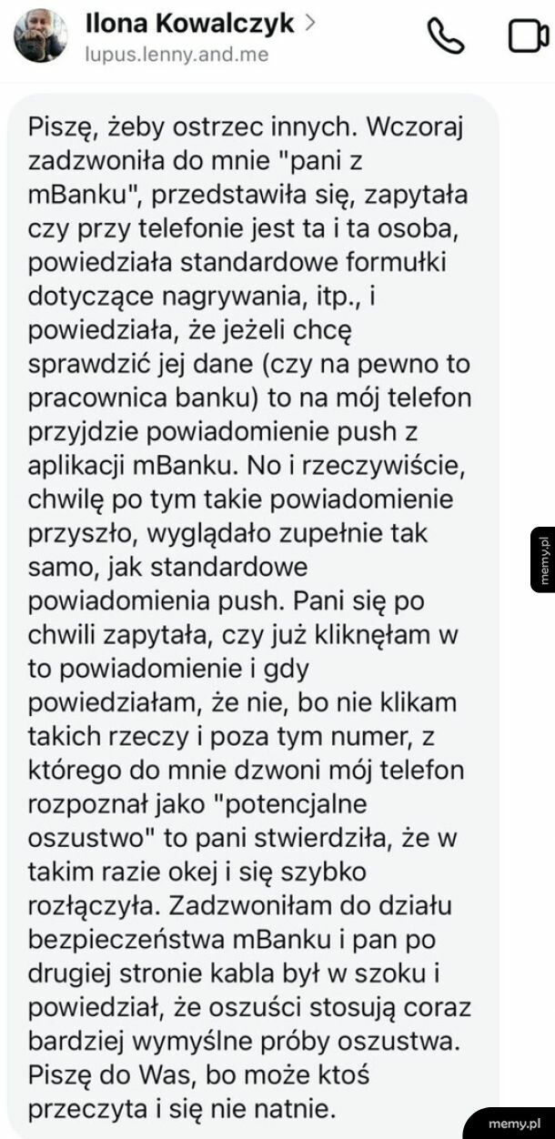 Uważajcie na oszustów