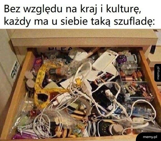 Szuflada ze szpargałami musi być