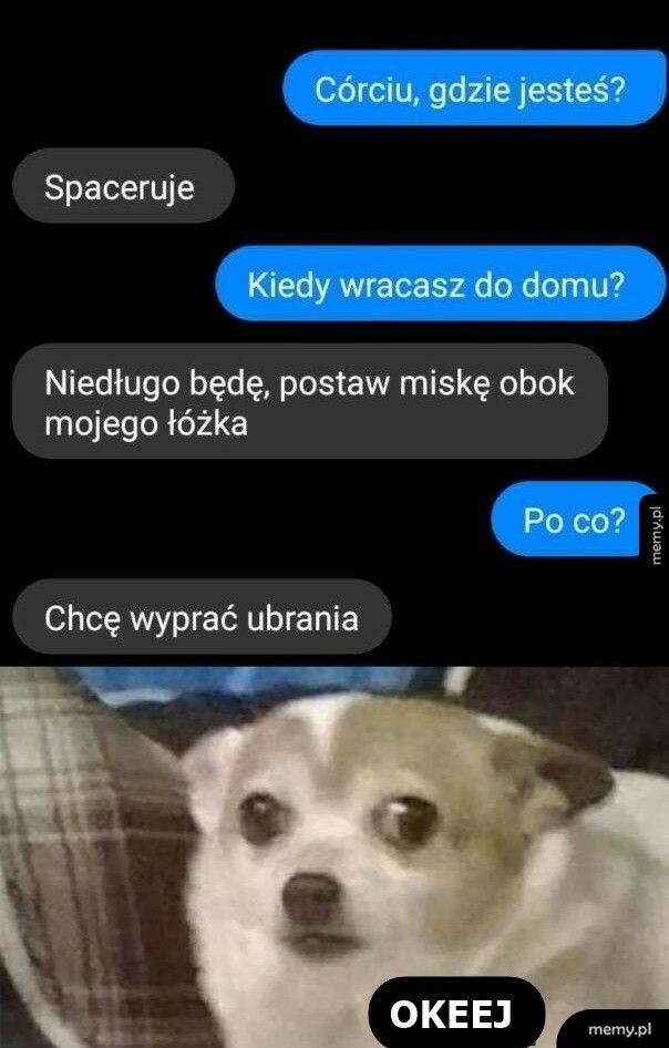 Prośba od córki wracającej z imprezy