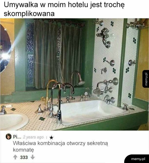 Skomplikowana umywalka