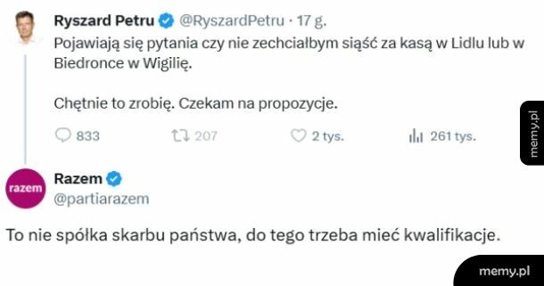 Petru na kasie