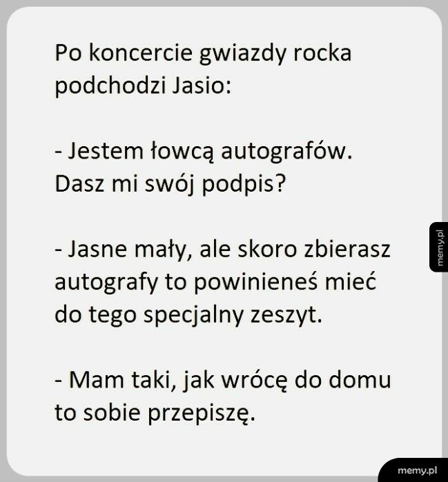 Łowca autografów