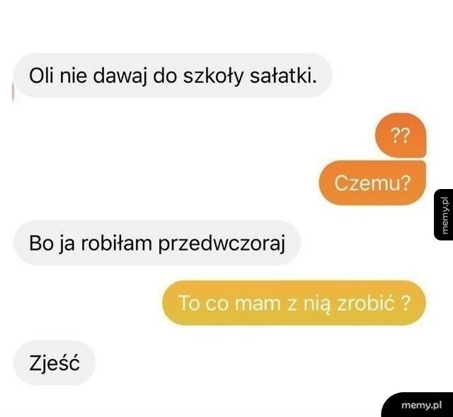 Zalecenia od żony