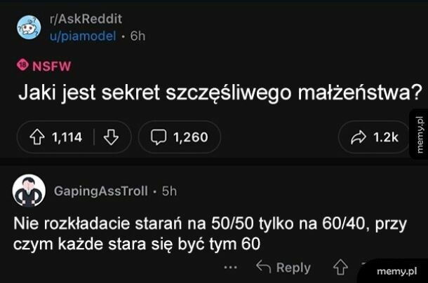 Sekret szczęśliwego małżeństwa