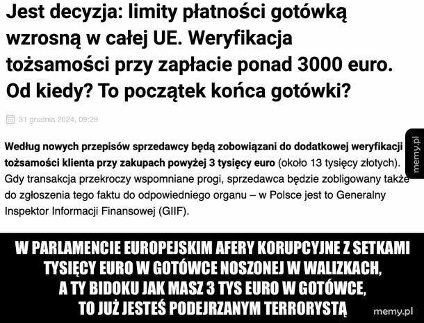 Likwidacji gotówki ciąg dalszy