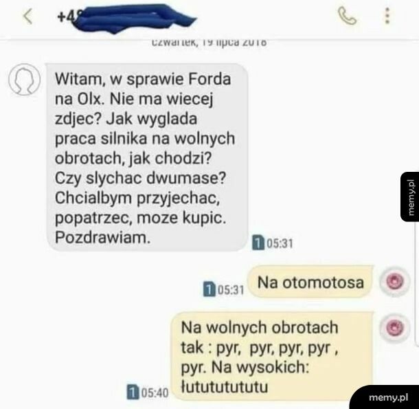 Odgłos silnika