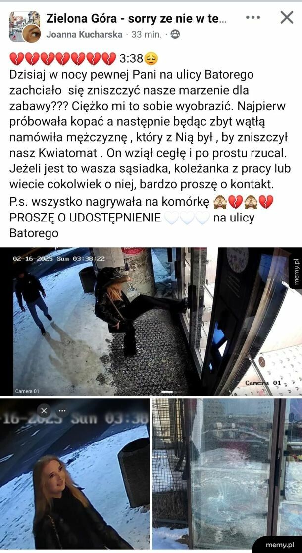 Jak kobieta chce kwiaty to nie ma zmiłuj