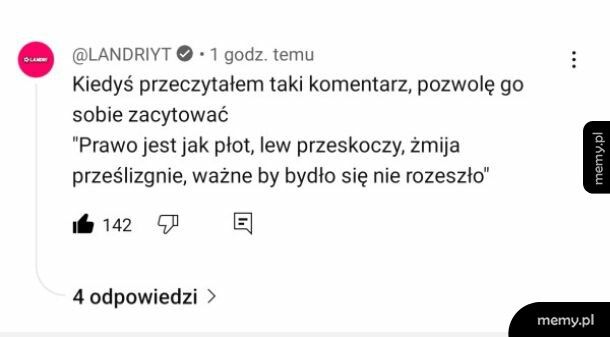 Ciekawy komentarz