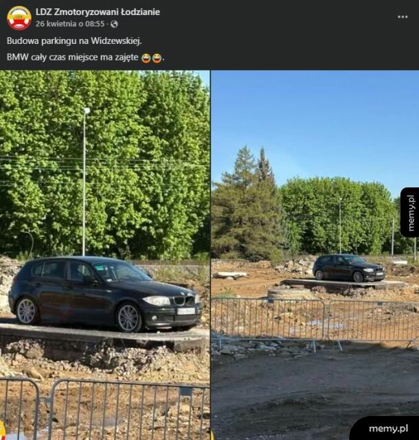 Miejsce parkingowe ma już zapewnione.