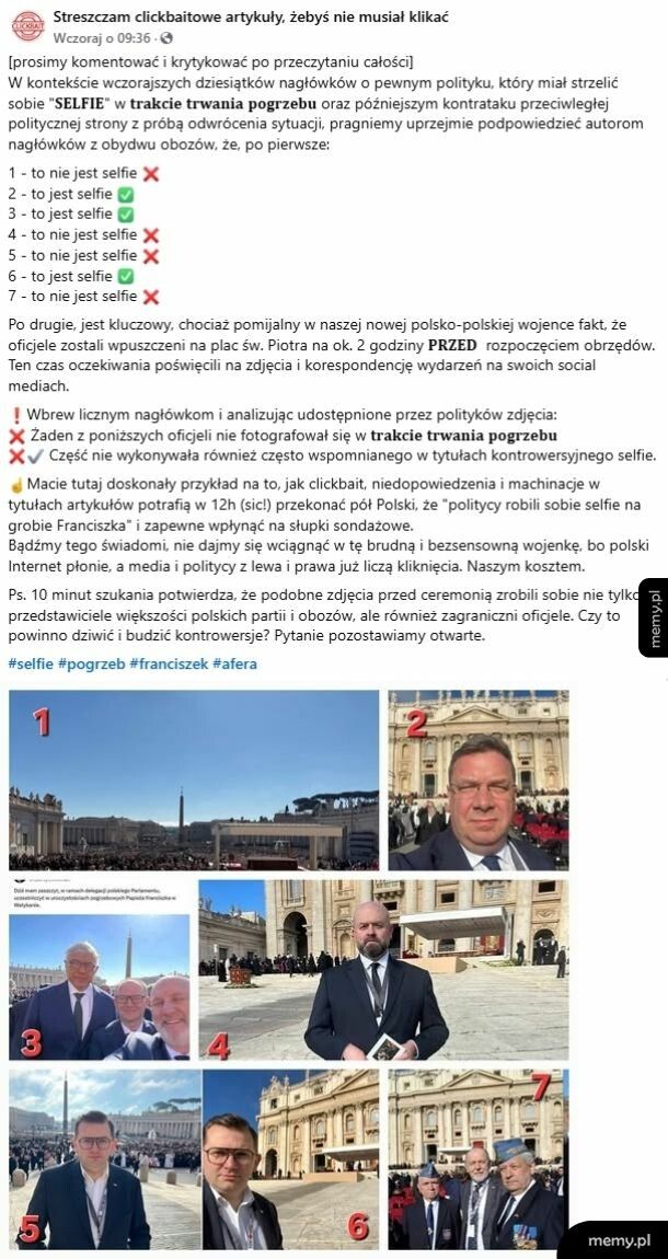 Zdjęcia i pogrzeb