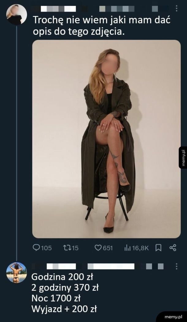 Napisała laska z tyłkiem na profilowym