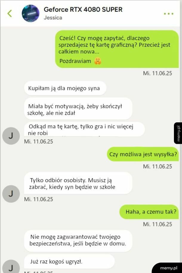 Sprzedaż karty graficznej