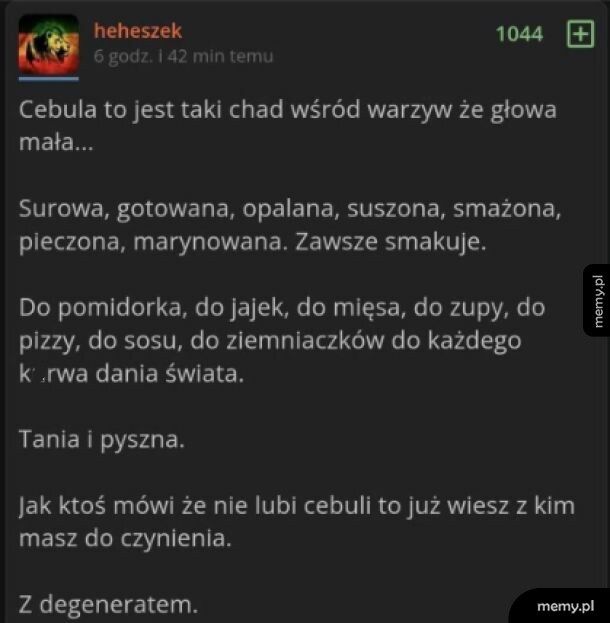 Pochwała cebuli