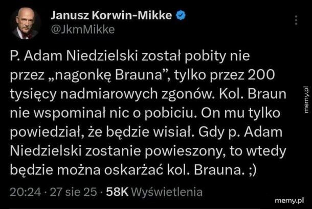 Janusz Korwin-Mikke wyjaśnia