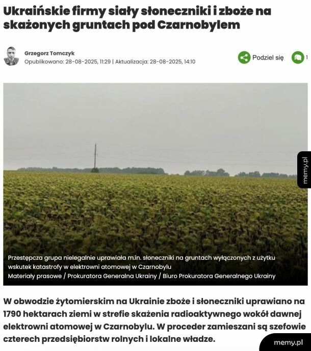 Radioaktywny słonecznik