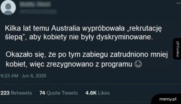 "ślepa rekrutacja"