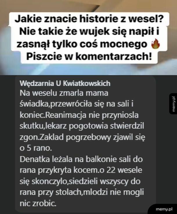 Takiej strasznej historii to się nie spodziewałem