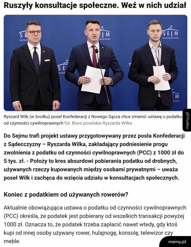 Koniec z podatkiem za używany rower lub telefon?