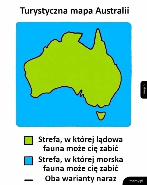 Turystyczna mapa Australii