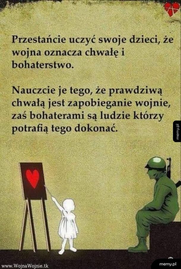 Wojna nie czyni nikogo wielkim