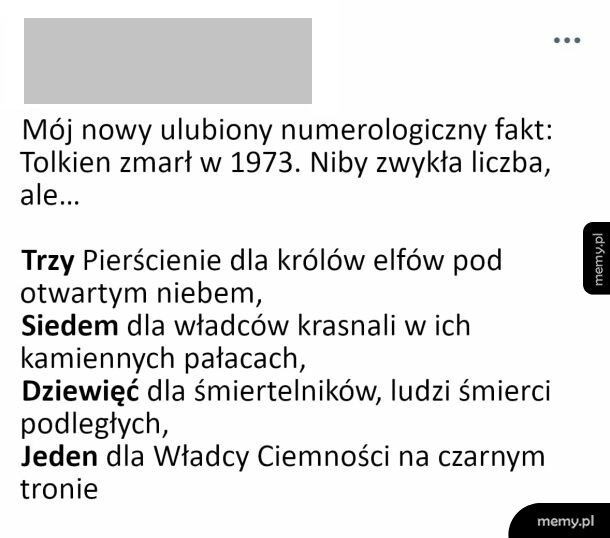 Ulubiony numerologicznym fakt