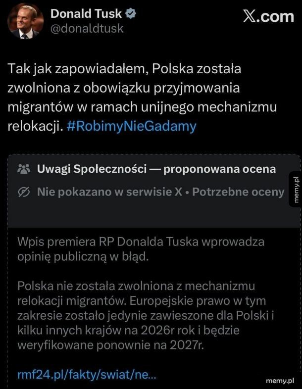 Tusk kłamie? No kto by pomyślał