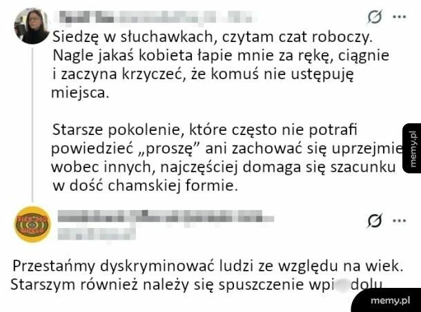 Starsze pokolenie i brak szacunku