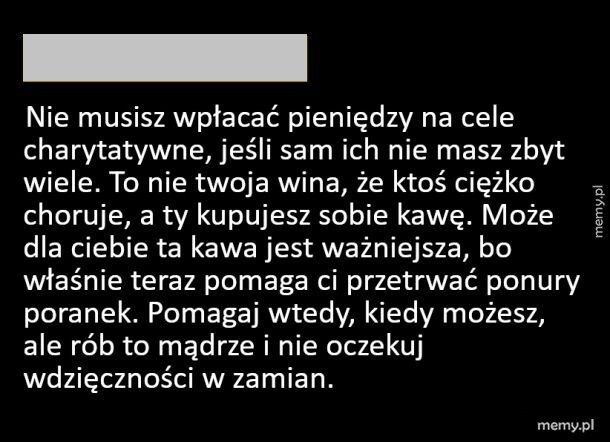 Nie musisz tego robić