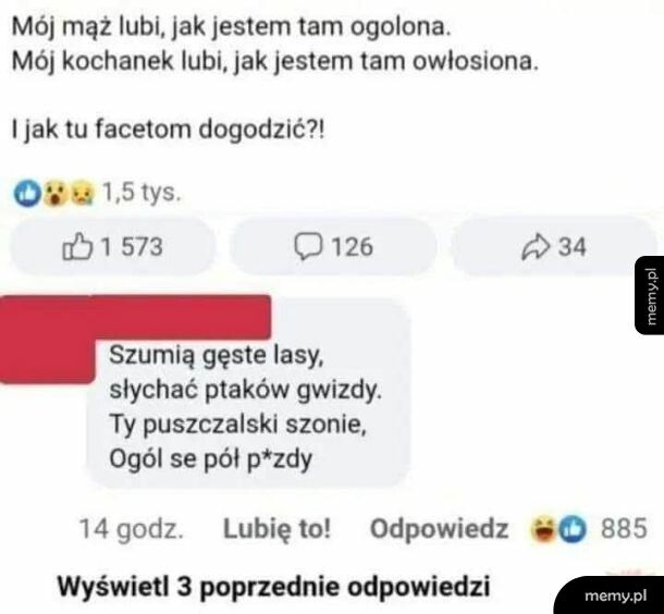 Straszny dylemat ale wierszyk fajny