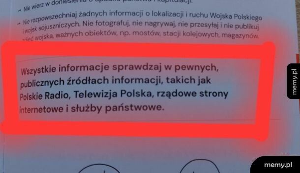 Prawdziwe info tylko tam