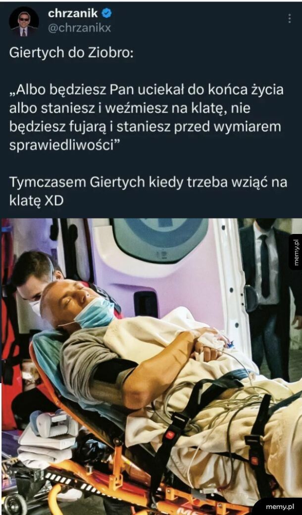 Bierze na klatę