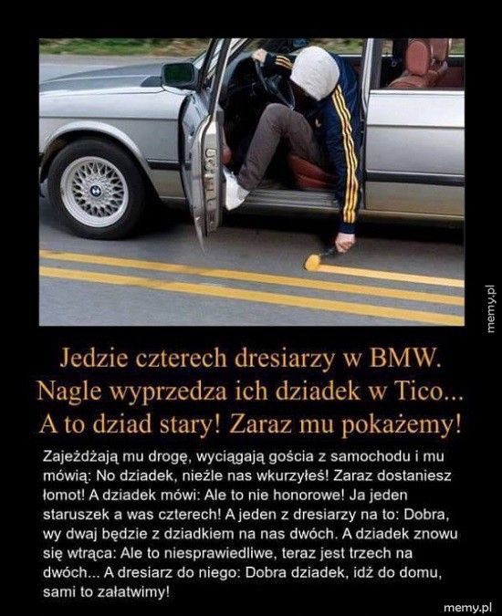 Dresiarze w BMW