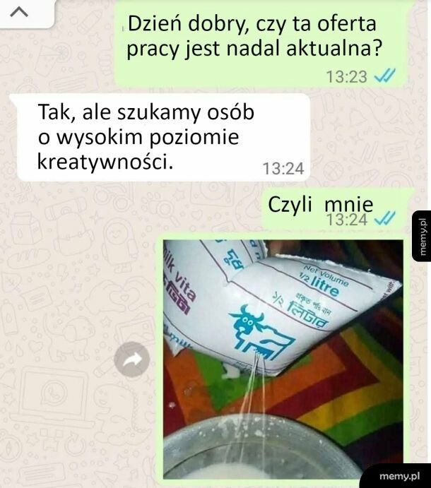 Kreatywność to moje drugie imię