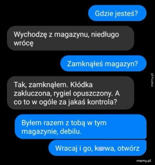 Zamknąłeś magazyn?