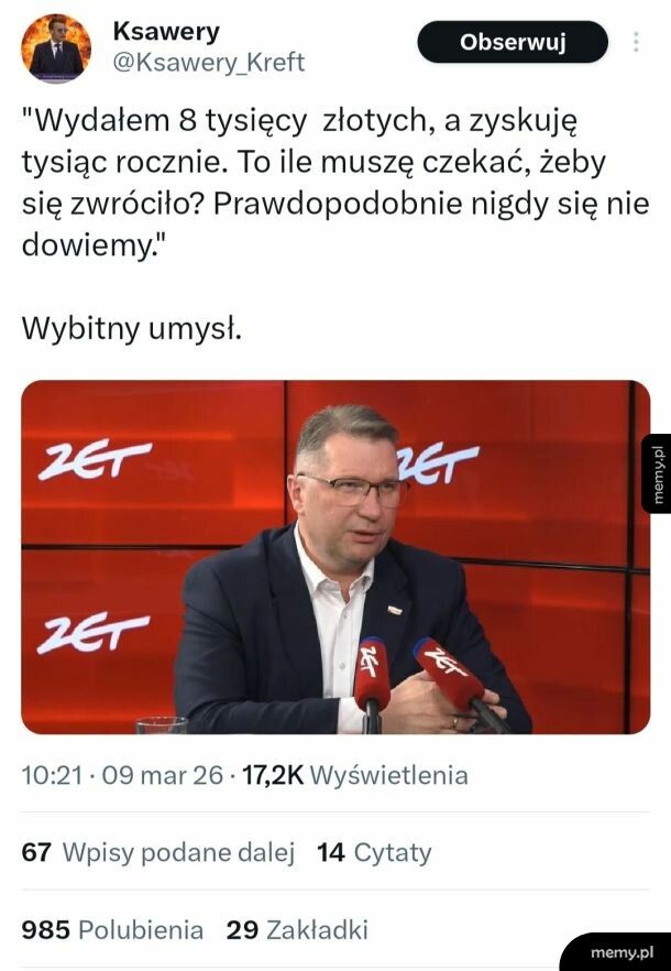 Ile można czekać? Wydał przecież 8K na fotowoltaikę a zyskuje tylko 1K rocznie.